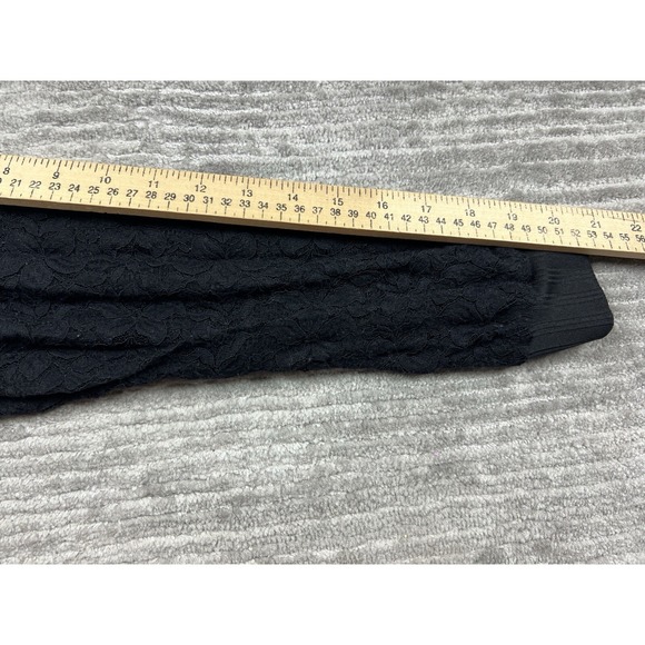 Bloomchic Top Womens 10 Black Lace Longsleeve Vneck Casual - Picture 6 of 12